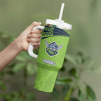 Custom Warriors-Raiders Tumbler With Handle Together Sporty Style