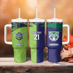 Custom Warriors-Raiders Tumbler With Handle Together Sporty Style