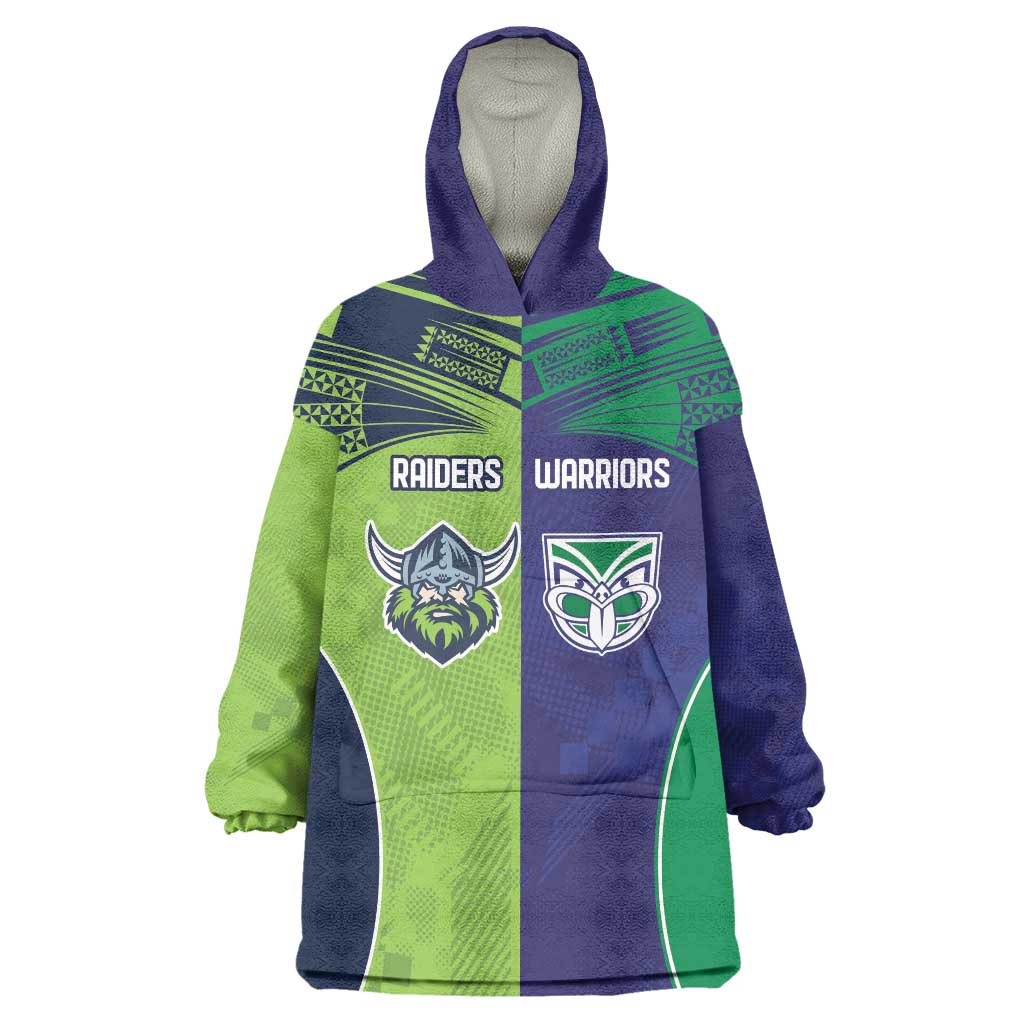 Custom Warriors-Raiders Wearable Blanket Hoodie Together Sporty Style