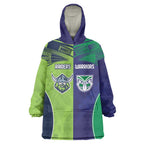 Custom Warriors-Raiders Wearable Blanket Hoodie Together Sporty Style
