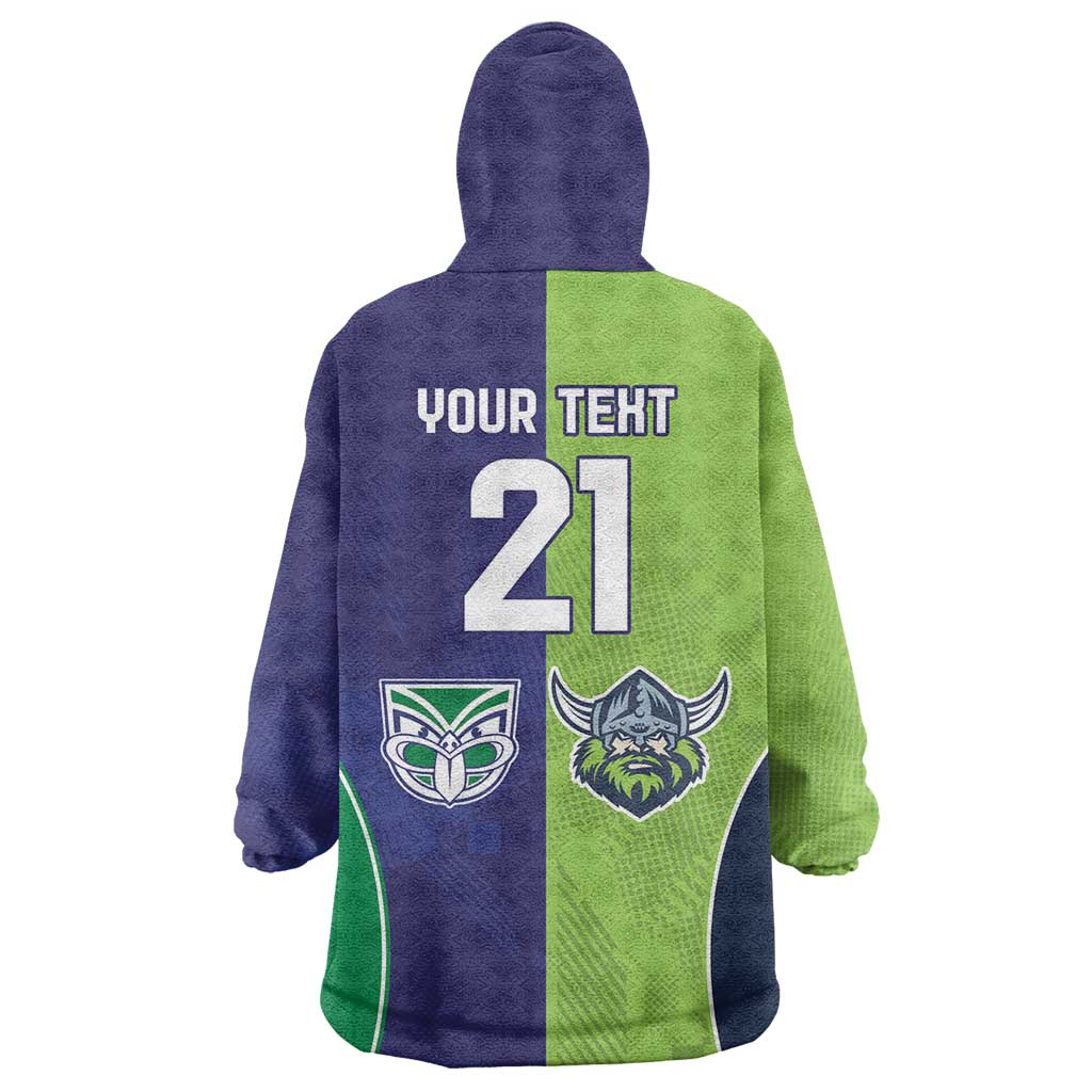 Custom Warriors-Raiders Wearable Blanket Hoodie Together Sporty Style