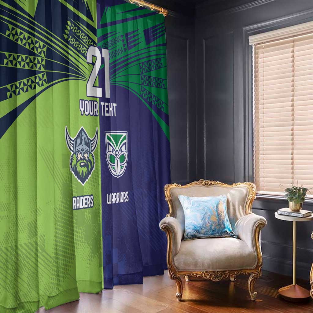 Custom Warriors-Raiders Window Curtain Together Sporty Style