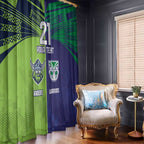 Custom Warriors-Raiders Window Curtain Together Sporty Style