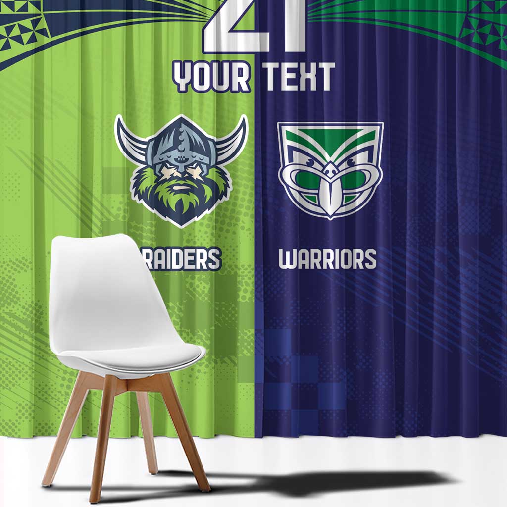 Custom Warriors-Raiders Window Curtain Together Sporty Style