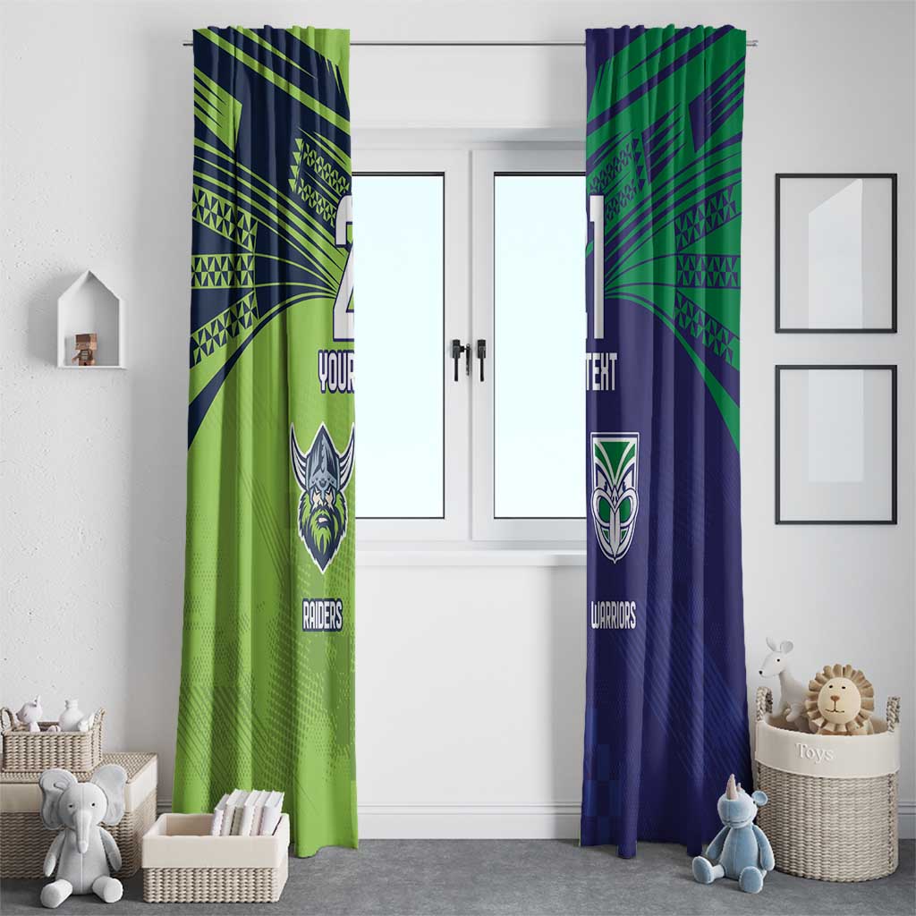 Custom Warriors-Raiders Window Curtain Together Sporty Style