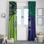 Custom Warriors-Raiders Window Curtain Together Sporty Style