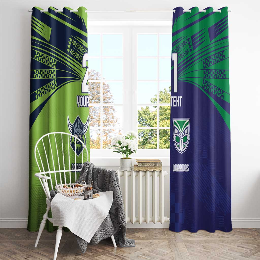 Custom Warriors-Raiders Window Curtain Together Sporty Style
