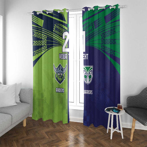 Custom Warriors-Raiders Window Curtain Together Sporty Style