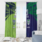 Custom Warriors-Raiders Window Curtain Together Sporty Style