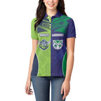 Custom Warriors-Raiders Women Polo Shirt Together Sporty Style