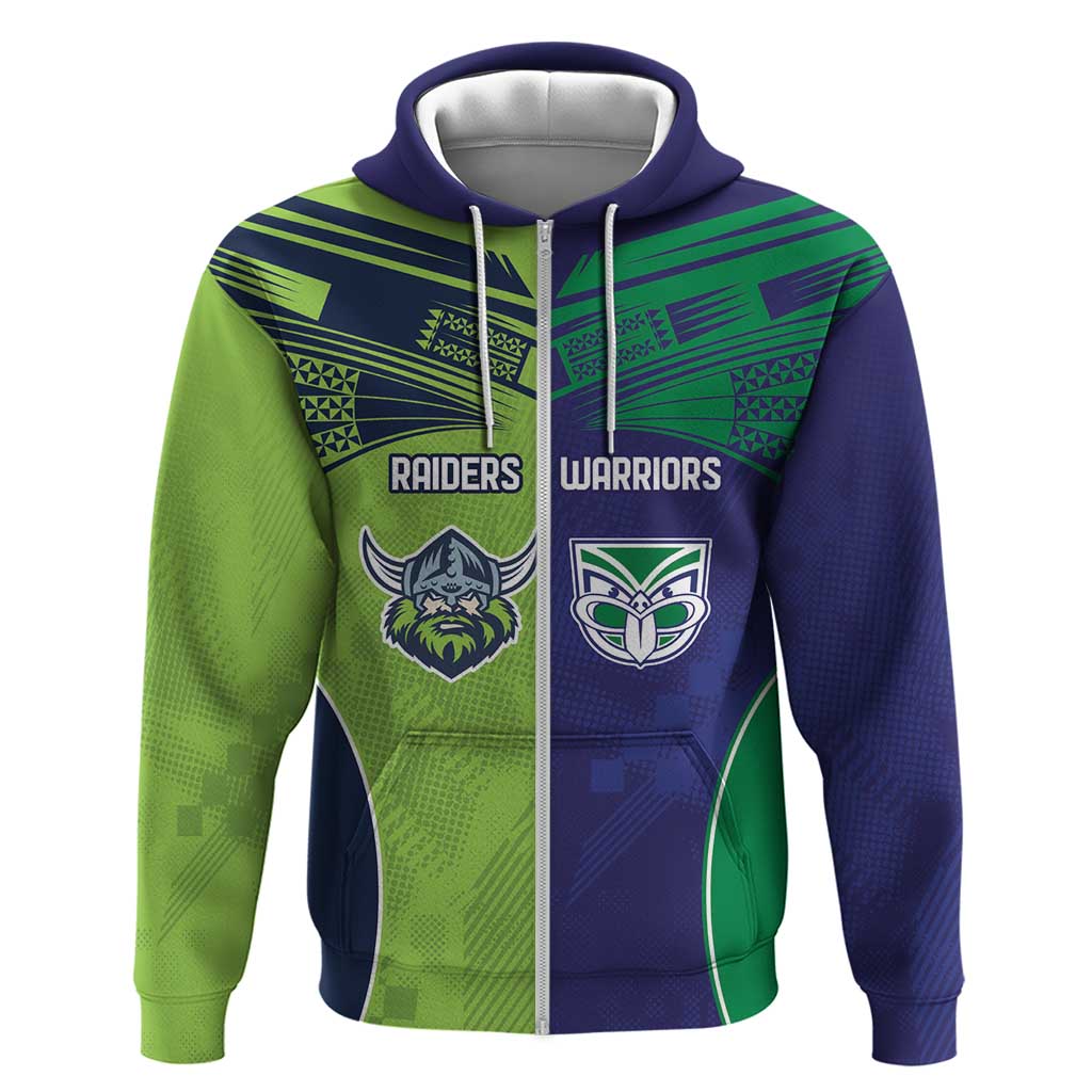 Custom Warriors-Raiders Zip Hoodie Together Sporty Style
