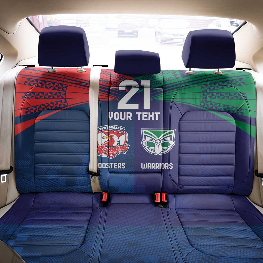 Custom Warriors-Roosters Back Car Seat Cover Together Sporty Style