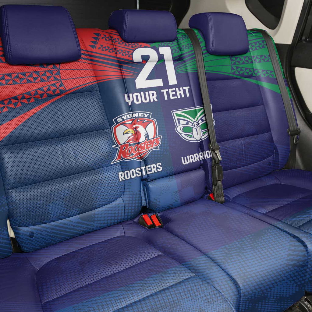 Custom Warriors-Roosters Back Car Seat Cover Together Sporty Style