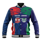 Custom Warriors-Roosters Baseball Jacket Together Sporty Style