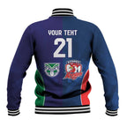 Custom Warriors-Roosters Baseball Jacket Together Sporty Style