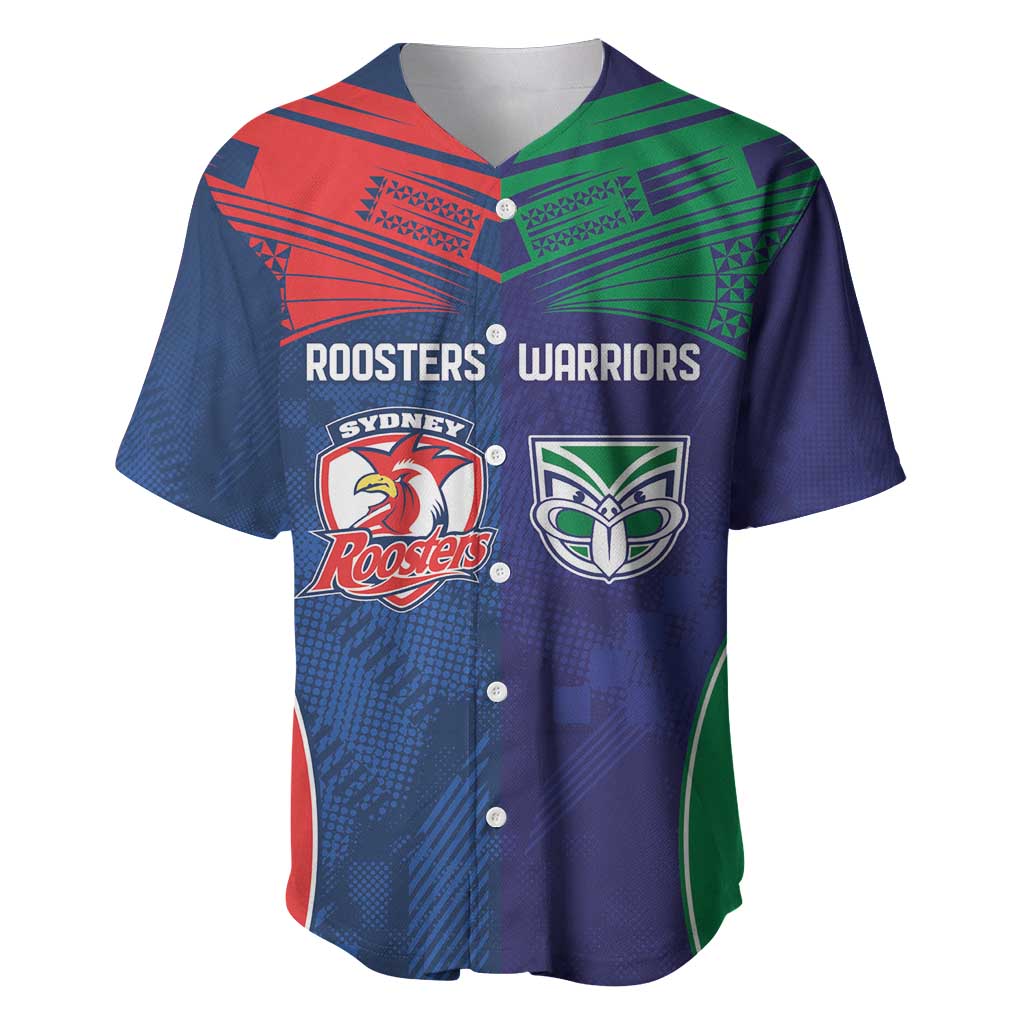 Custom Warriors-Roosters Baseball Jersey Together Sporty Style