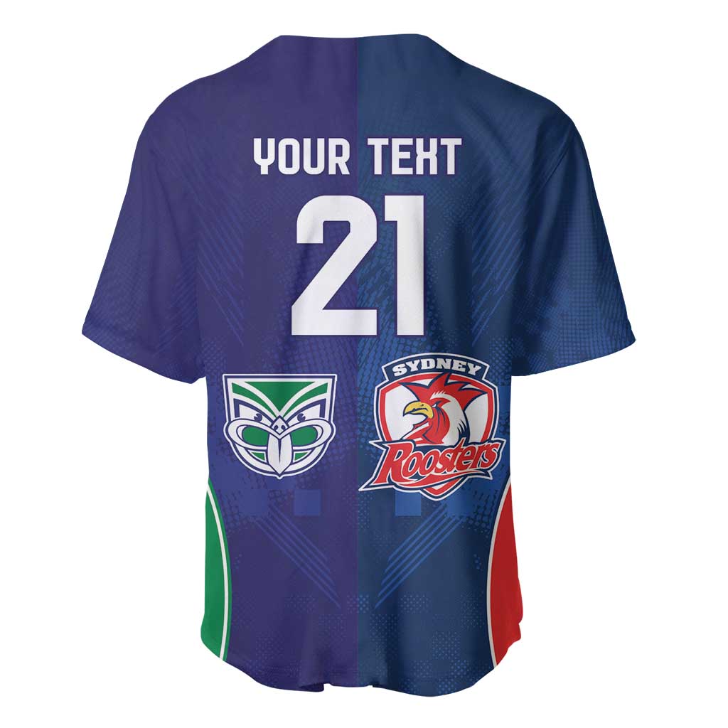 Custom Warriors-Roosters Baseball Jersey Together Sporty Style