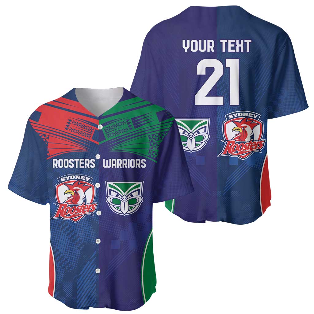 Custom Warriors-Roosters Baseball Jersey Together Sporty Style