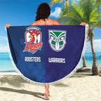 Custom Warriors-Roosters Beach Blanket Together Sporty Style