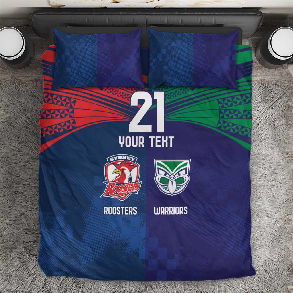 Custom Warriors-Roosters Bedding Set Together Sporty Style