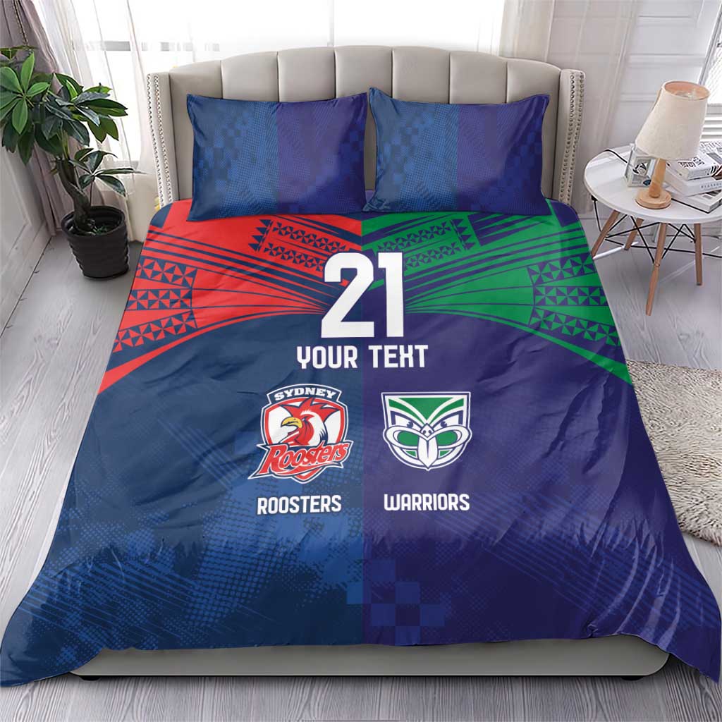 Custom Warriors-Roosters Bedding Set Together Sporty Style