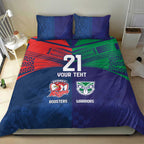 Custom Warriors-Roosters Bedding Set Together Sporty Style
