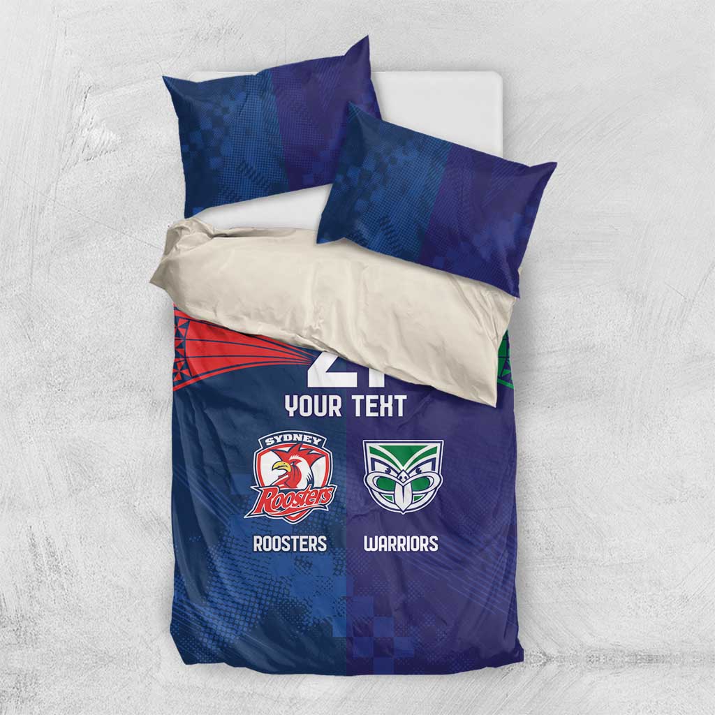 Custom Warriors-Roosters Bedding Set Together Sporty Style