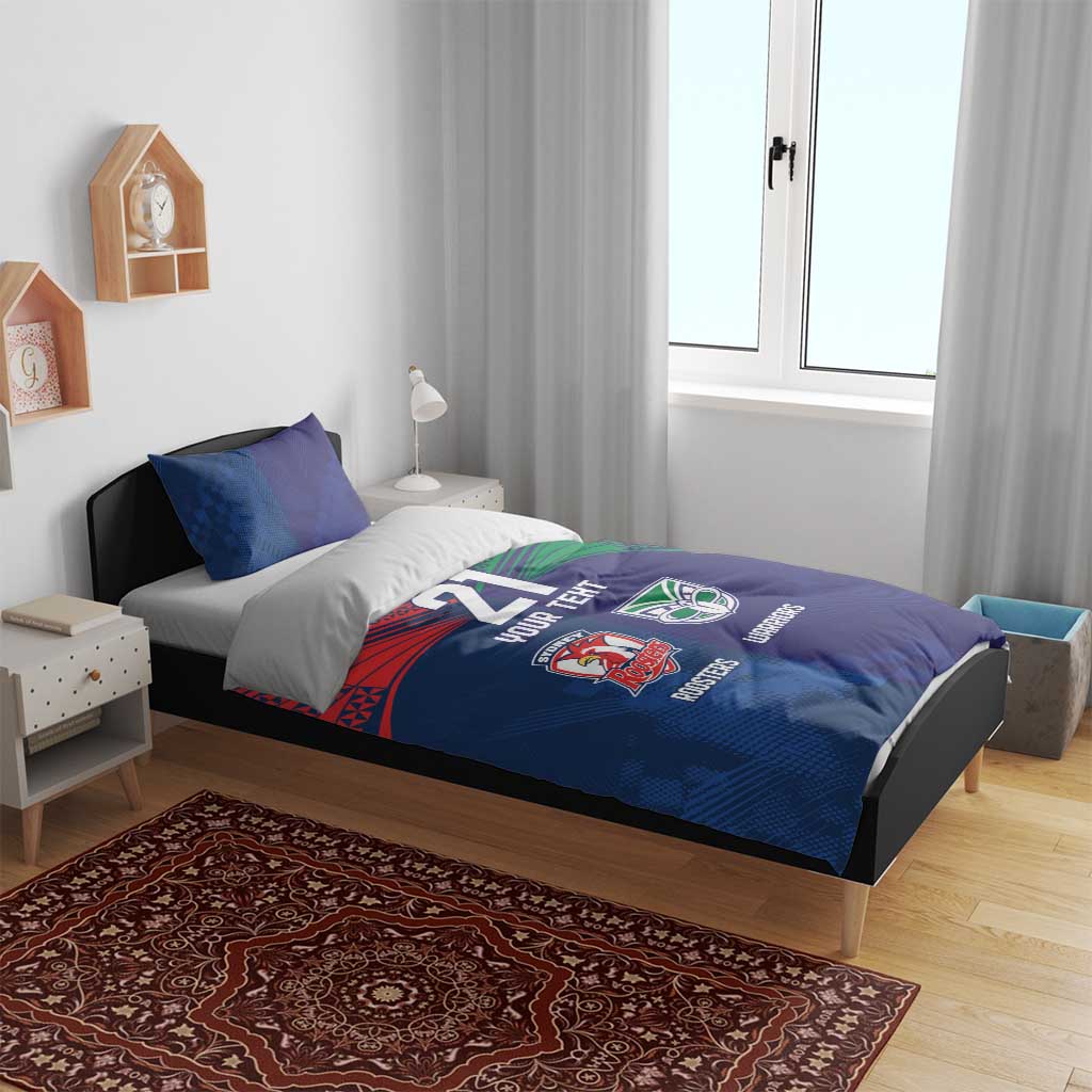 Custom Warriors-Roosters Bedding Set Together Sporty Style