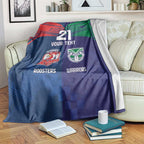Custom Warriors-Roosters Blanket Together Sporty Style