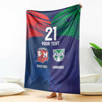 Custom Warriors-Roosters Blanket Together Sporty Style