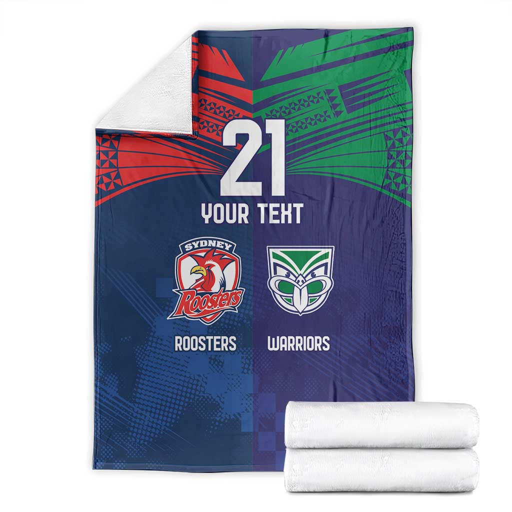 Custom Warriors-Roosters Blanket Together Sporty Style