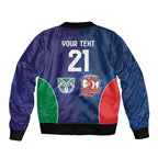 Custom Warriors-Roosters Bomber Jacket Together Sporty Style