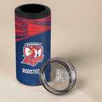 Custom Warriors-Roosters 4 in 1 Can Cooler Tumbler Together Sporty Style
