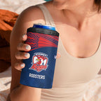 Custom Warriors-Roosters 4 in 1 Can Cooler Tumbler Together Sporty Style