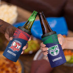 Custom Warriors-Roosters 4 in 1 Can Cooler Tumbler Together Sporty Style