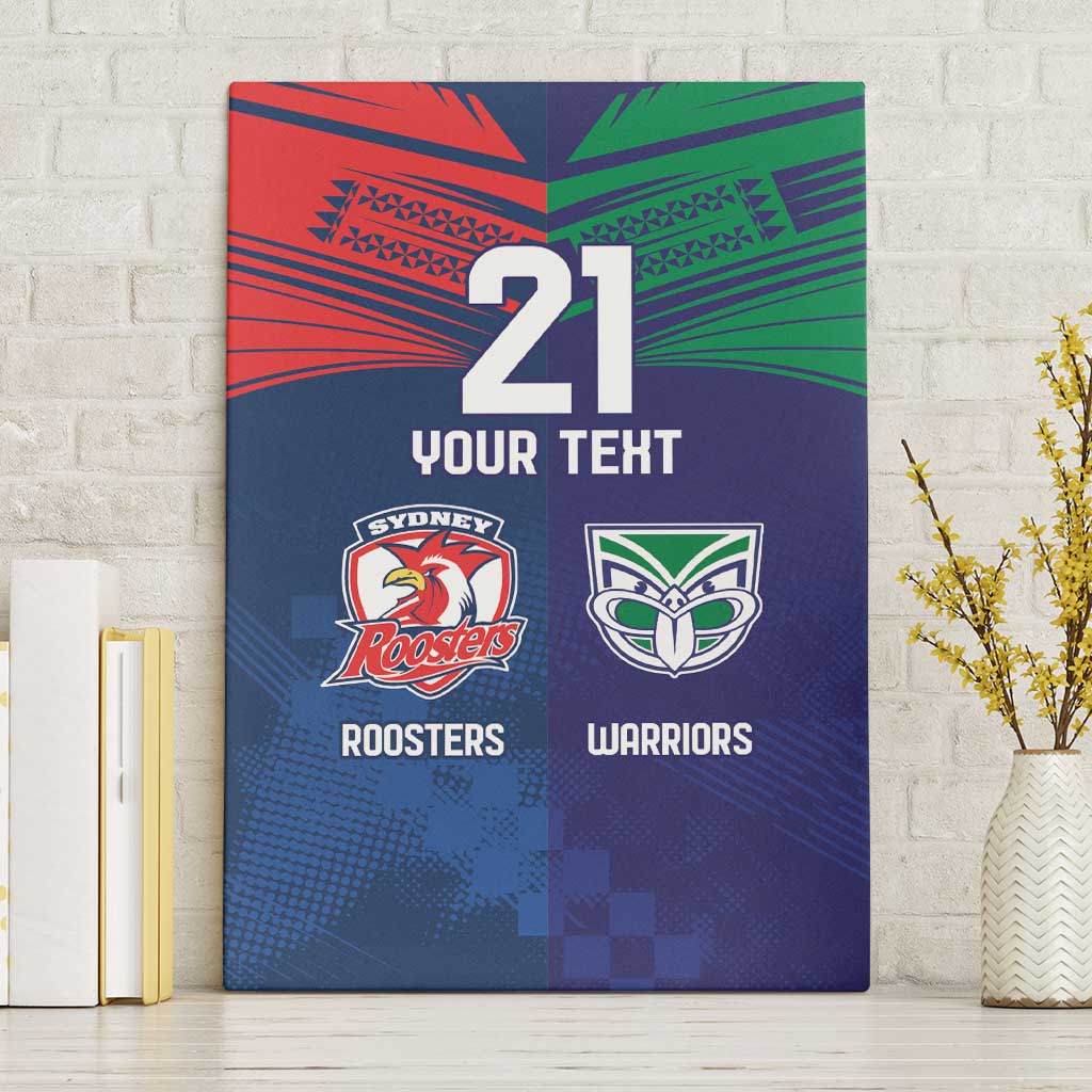 Custom Warriors-Roosters Canvas Wall Art Together Sporty Style