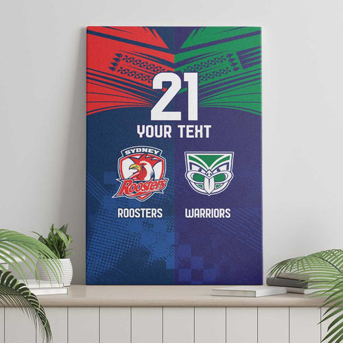 Custom Warriors-Roosters Canvas Wall Art Together Sporty Style