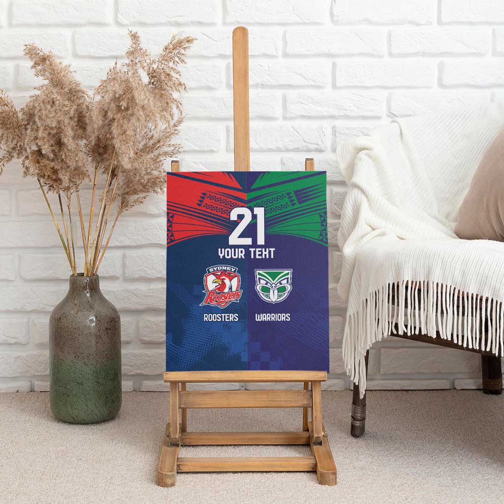 Custom Warriors-Roosters Canvas Wall Art Together Sporty Style