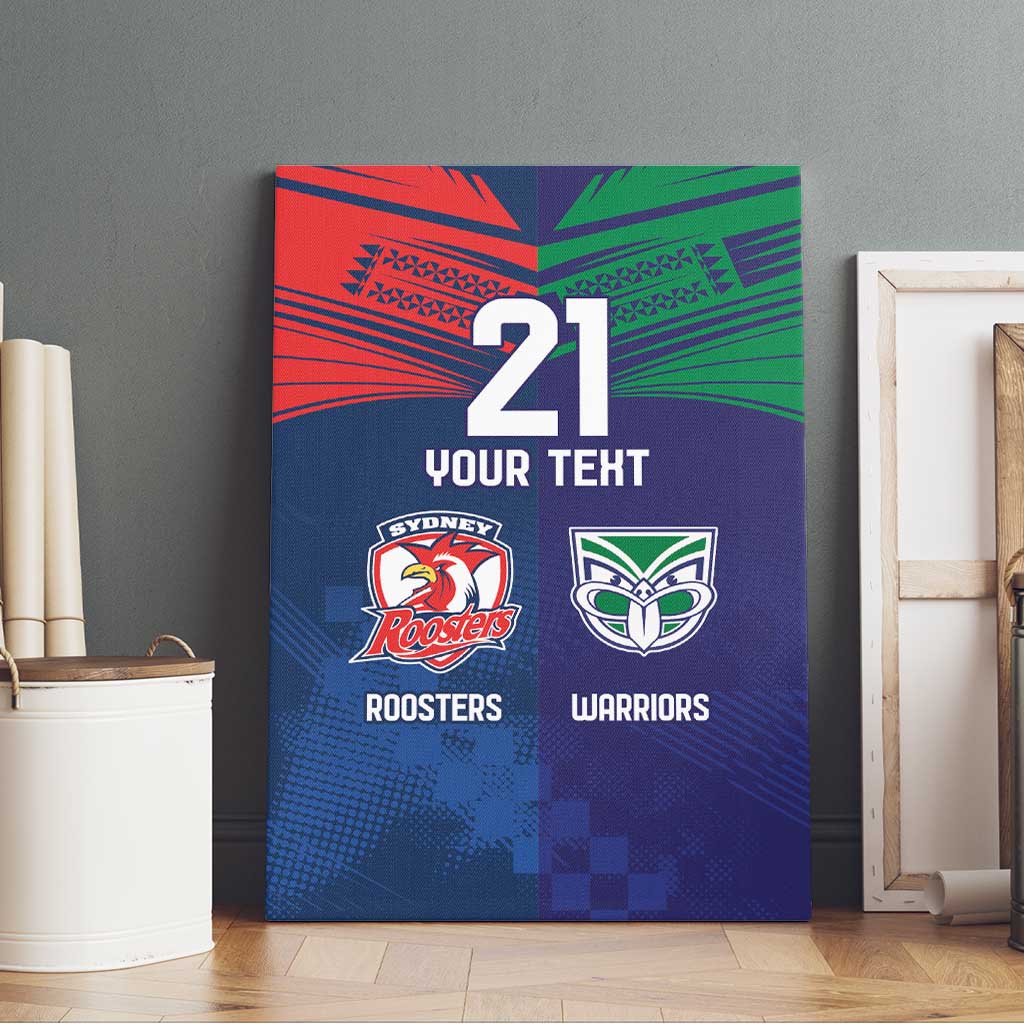 Custom Warriors-Roosters Canvas Wall Art Together Sporty Style