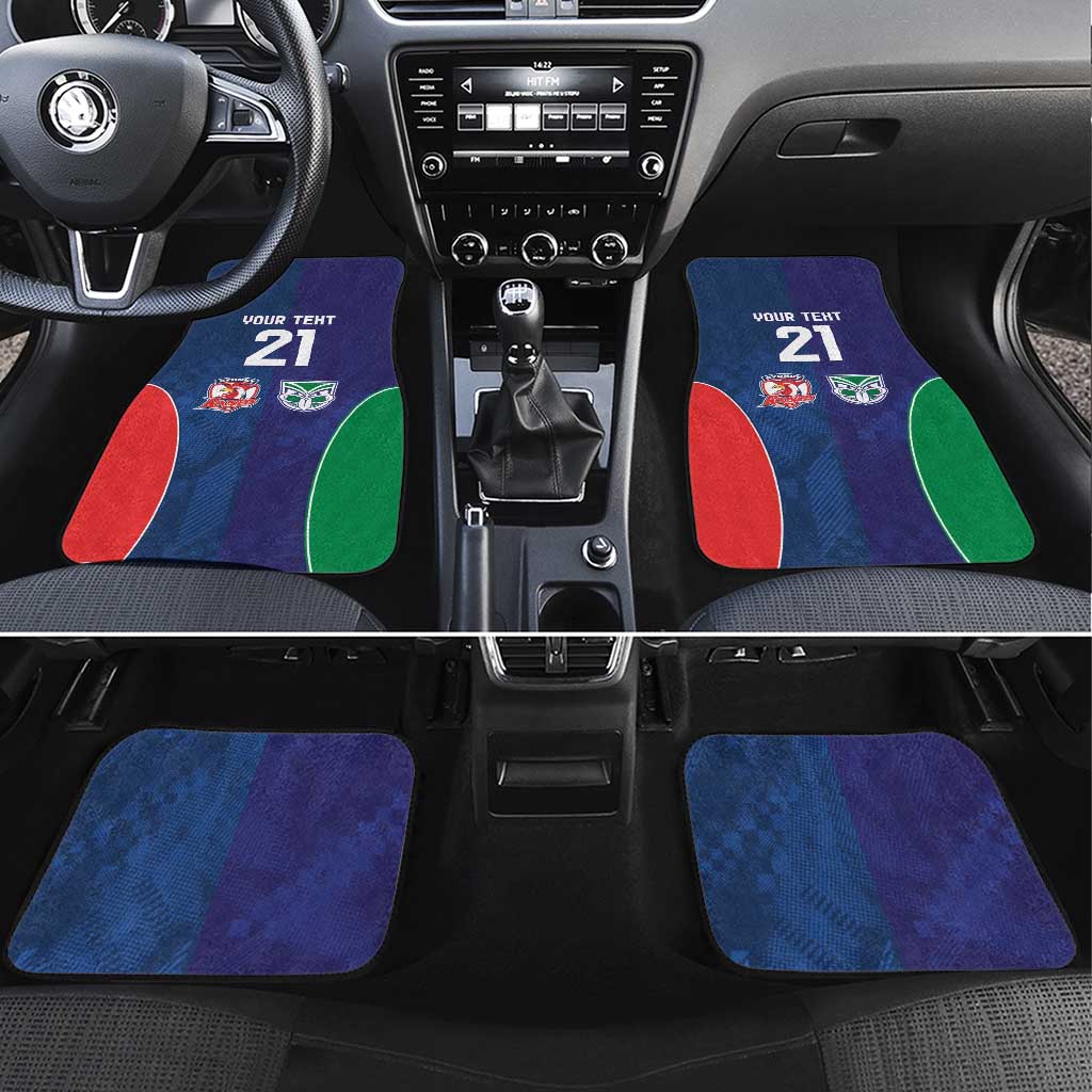 Custom Warriors-Roosters Car Mats Together Sporty Style