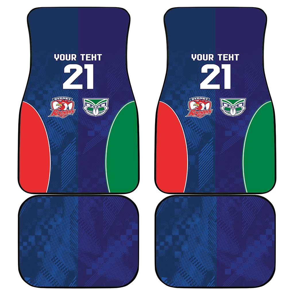 Custom Warriors-Roosters Car Mats Together Sporty Style