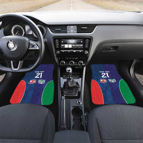 Custom Warriors-Roosters Car Mats Together Sporty Style
