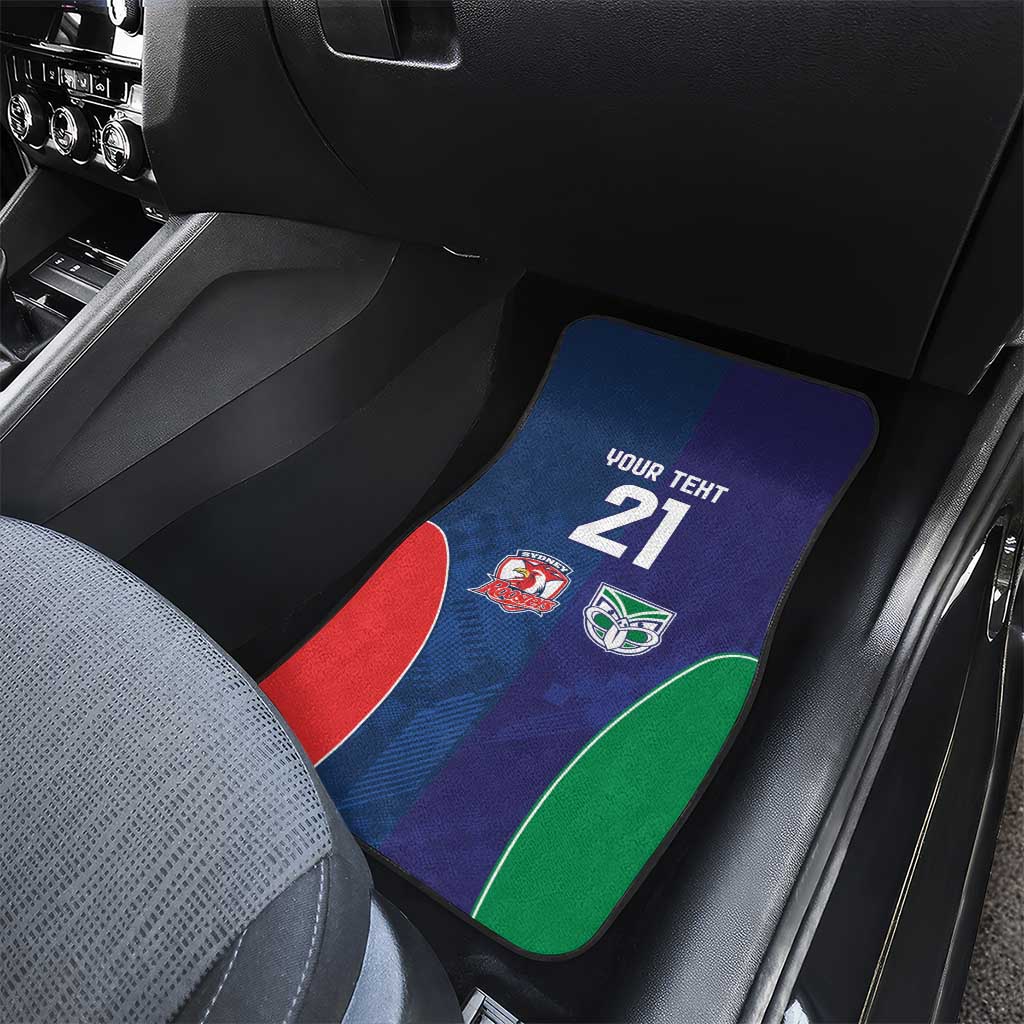 Custom Warriors-Roosters Car Mats Together Sporty Style