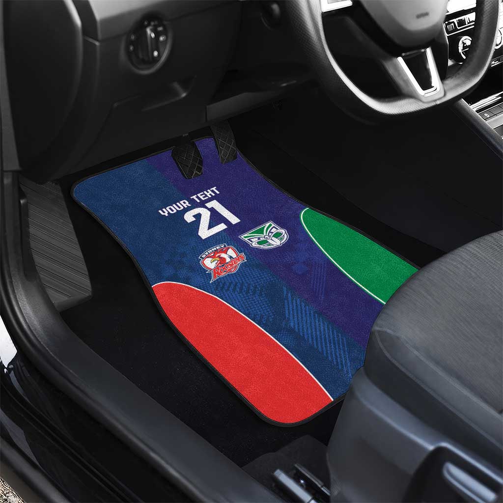 Custom Warriors-Roosters Car Mats Together Sporty Style