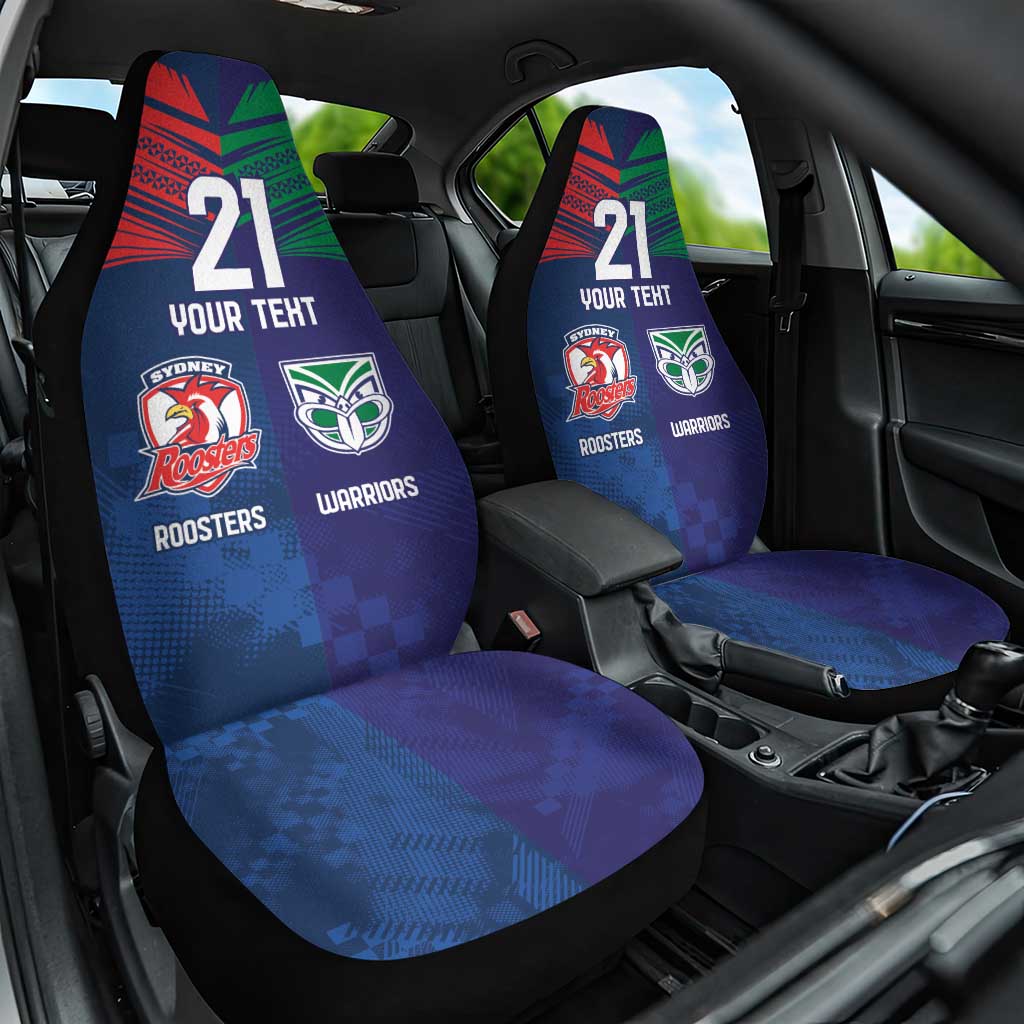 Custom Warriors-Roosters Car Seat Cover Together Sporty Style