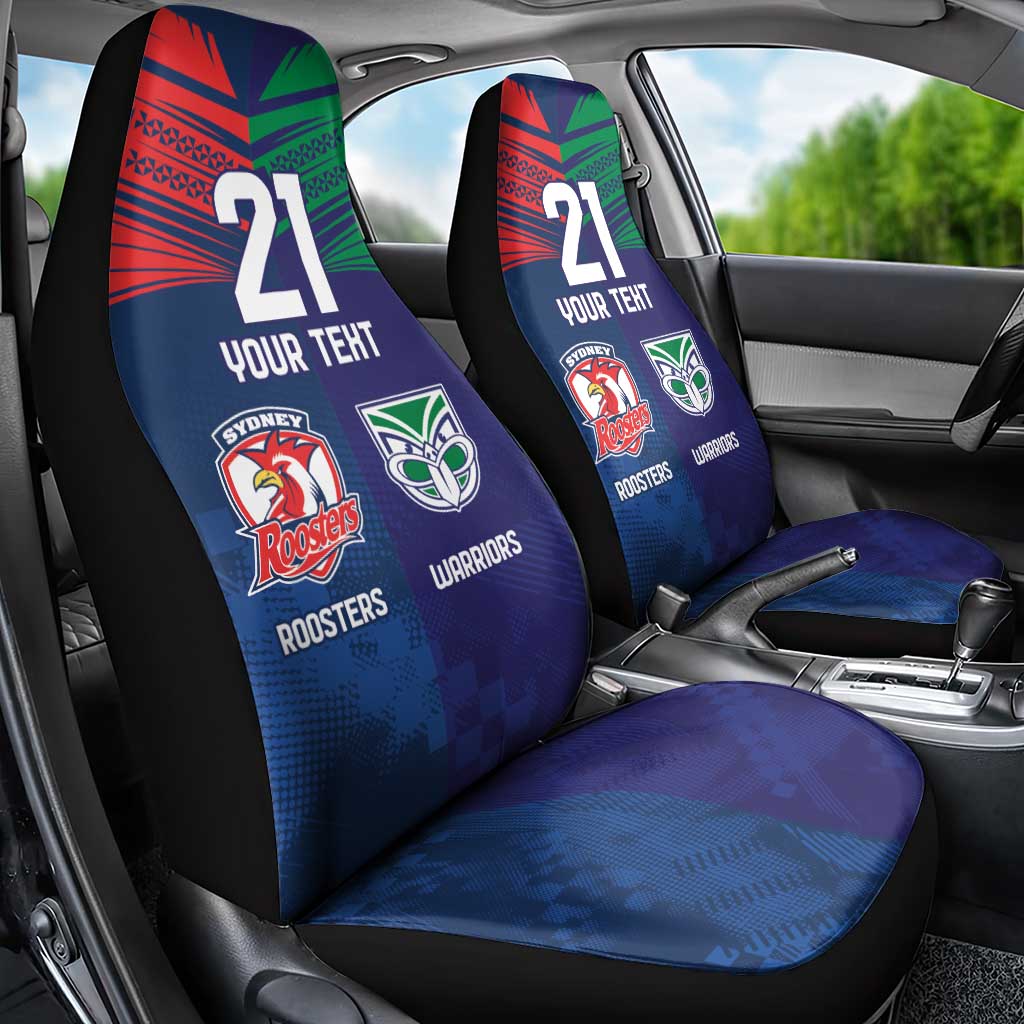 Custom Warriors-Roosters Car Seat Cover Together Sporty Style