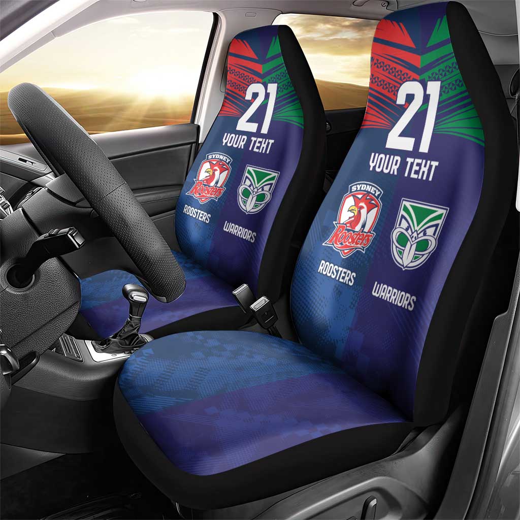Custom Warriors-Roosters Car Seat Cover Together Sporty Style