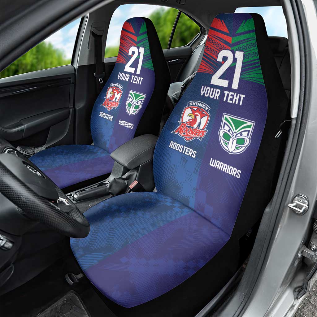 Custom Warriors-Roosters Car Seat Cover Together Sporty Style
