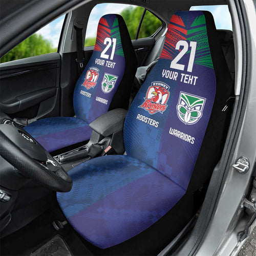 Custom Warriors-Roosters Car Seat Cover Together Sporty Style