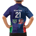 Custom Warriors-Roosters Family Matching Mermaid Dress and Hawaiian Shirt Together Sporty Style